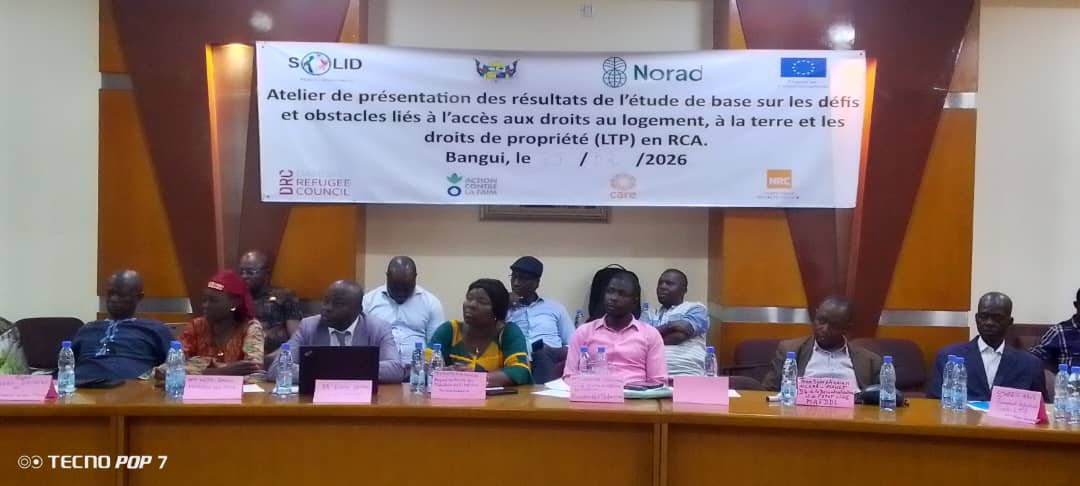 Présentation officielle des résultats de l’étude sur l’accès aux droits de propriété
