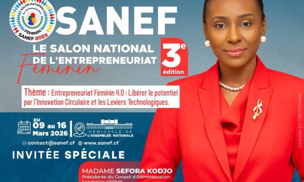 Centrafrique : Sefora Kodjo, invitée d’honneur au SANEF 3, un parcours qui force l’admiration