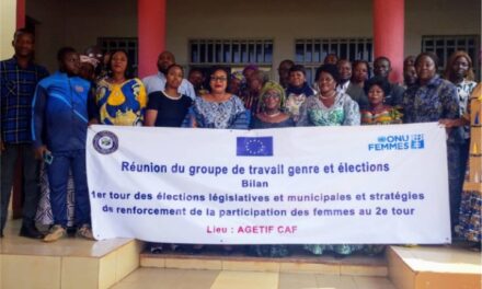 Centrafrique : la faible participation politique des femmes préoccupe après le premier tour des élections groupées du 28 décembre dernier