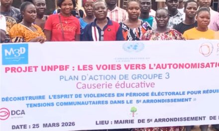 Centrafrique : clôture d’une causerie éducative pour lutter contre la déforestation et les discours de haine chez les jeunes du 5ᵉarrondissement de Bangui