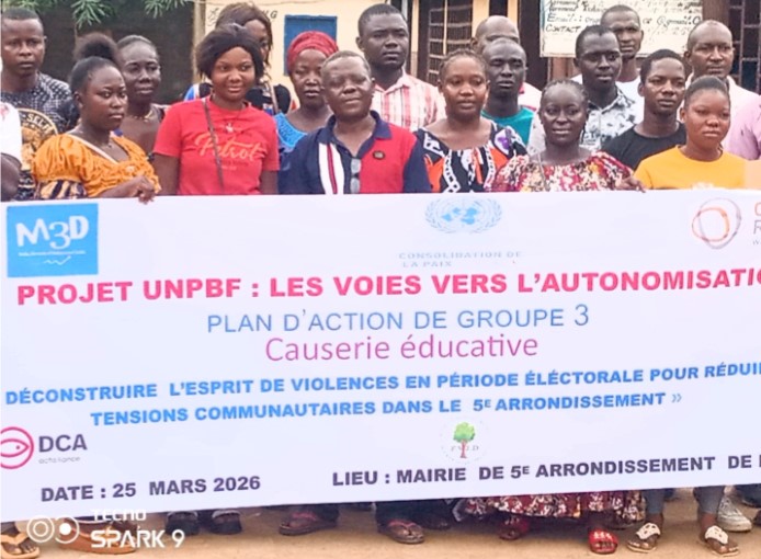 Centrafrique : clôture d’une causerie éducative pour lutter contre la déforestation et les discours de haine chez les jeunes du 5ᵉarrondissement de Bangui