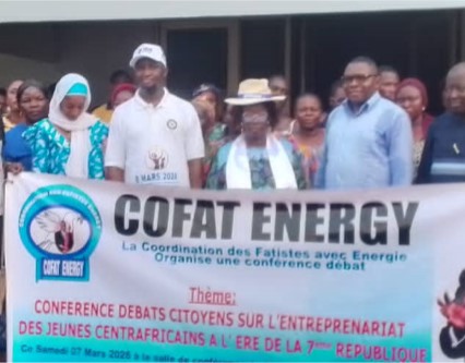 8 mars : COFAT Energie met en avant l’entrepreneuriat des jeunes centrafricains