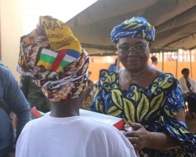 Centrafrique : la Fondation Tina Marguerite Touadéra célèbre le 8 mars avec les détenues de Bimbo