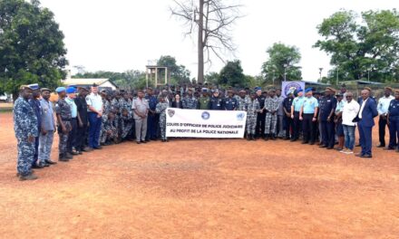 Centrafrique : 110 élèves OPJ entament une formation de trois mois