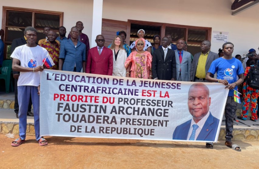 RCA : un nouveau bâtiment scolaire inauguré par la mission Russe pour renforcer l’éducation au lycée de Bimbo
