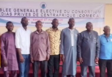 Le Consortium des Médias Privés de Centrafrique dispose désormais d’une nouvelle équipe dirigeante