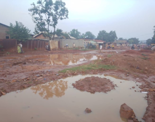 Centrafrique : manque d’infrastructures routières dans certaines rues à Bangui