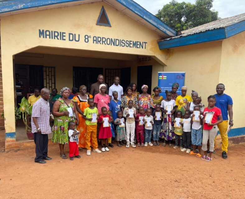 RCA : quand l’Union européenne et le gouvernement redonnent une existence légale aux enfants