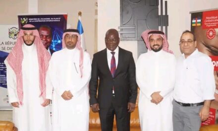 Centrafrique : le Ministre Richard Filakota échange avec une délégation du Fonds Saoudien pour le Développement sur les projets en cours