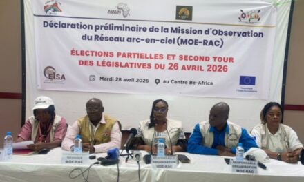 Centrafrique : le Réseau Arc-en-Ciel dévoile sa déclaration préliminaire sur les législatives du 26 avril 2026