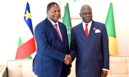 Diplomatie : Touadéra en visite à Brazzaville pour l’investiture de Sassou N’Guesso