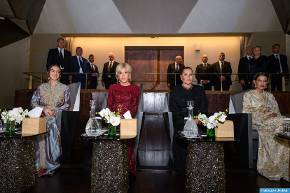 Maroc : Les Princesses et Mme Brigitte Macron assistent à l’ouverture du Théâtre Royal de Rabat