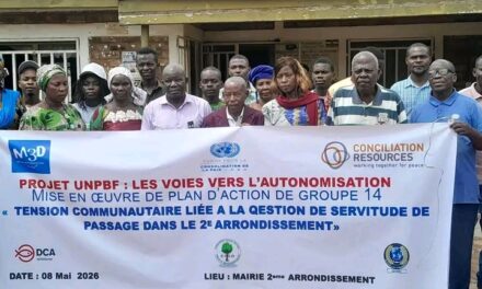 Centrafrique : l’ONG M3D poursuit sa sensibilisation sur la paix et le vivre-ensemble à la mairie du 2e arrondissement de Bangui