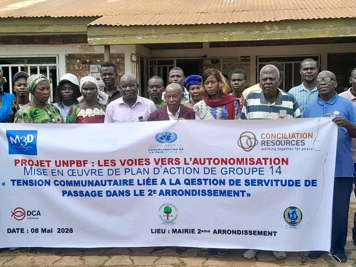 Centrafrique : l’ONG M3D poursuit sa sensibilisation sur la paix et le vivre-ensemble à la mairie du 2e arrondissement de Bangui