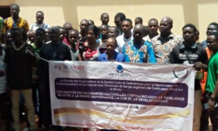 Bangui : une conférence débat sur les ressources culturelles au service de la paix et du développement