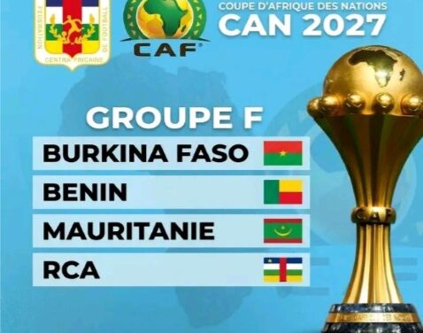 Football : le Groupe F est-il favorable à la qualification de la RCA pour la CAN 2027 ?