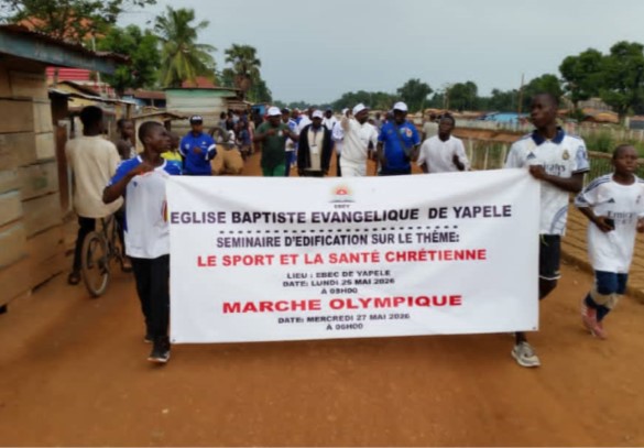 Centrafrique : l’Église baptiste évangélique de Yapélé sensibilise les fidèles sur le lien entre sport et santé chrétienne