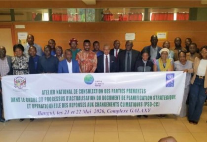 Centrafrique : le PNUD révise le Plan stratégique et opérationnel pour la lutte contre le changement climatique