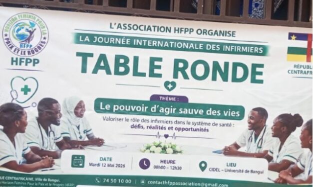 Centrafrique : l’association Horizon Féminin pour la Paix et le Progrès célèbre la Journée internationale des infirmiers