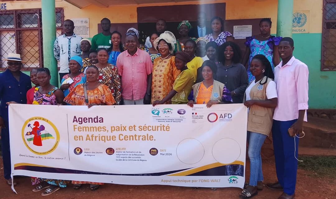 Centrafrique : L’ONG ACAF-RCA organise un atelier à Begoua sur la Résolution 1325