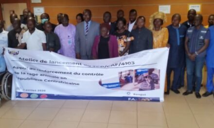 Centrafrique : la FAO lance le projet TCP/CAF4103 financé à plus de 98,5 millions de francs CFA