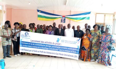 Centrafrique : le CIAF lance à Bimbo un projet d&rsquo;assistance et de réinsertion en faveur des victimes de violences