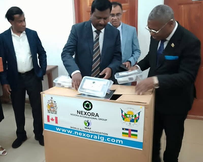 Centrafrique : Nexora International Group remet 50 thermoflash au ministère de la Santé