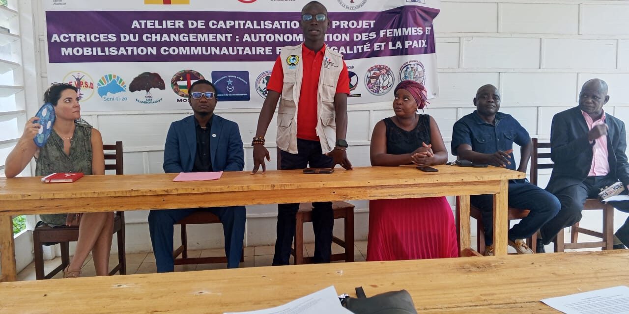 Centrafrique : DCA salue le parcours sans faute du projet « Actrices du Changement », malgré quelques difficultés rencontrées