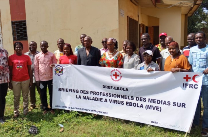 Centrafrique : la Croix-Rouge renforce les capacités des médias sur la prévention de la maladie à virus Ebola
