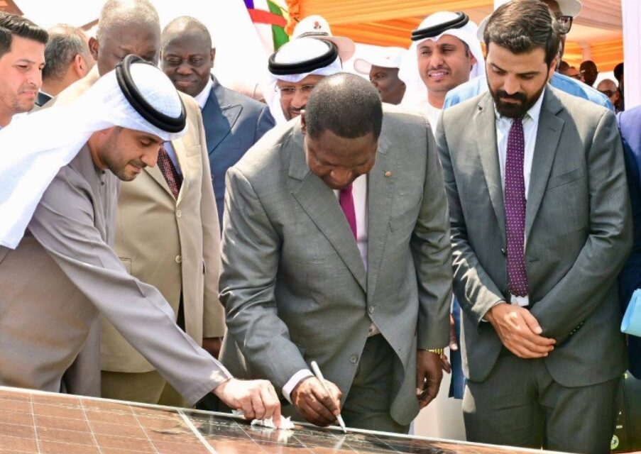 Centrafrique : mise en service partielle du champ solaire de Sakaï 2
