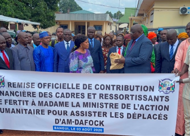 Les cadres et ressortissants de la région de Fertit mobilisent près de 20 millions pour soutenir les déplacés d’Am‑Dafock